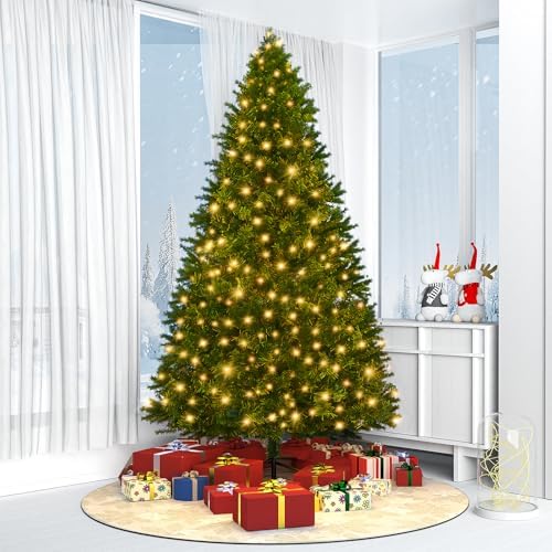 LEVELEVE Premium Pre-Lit 6FT Classic Artificial Holiday Christmas Tree w/1,000 Branch Tips,250 LED Lights for Home,Office,Party Decoration