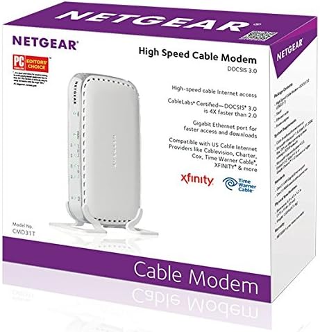 NETGEAR Renewed CMD31T-100NAR (4x4) Cable Modem - Cox, Cablevision