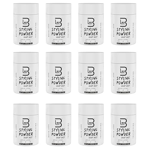 L3 Level 3 Travel Styling Powder - Small 0.18 oz for Travel - Natural Look Mens Powder - Sample Styling Powder