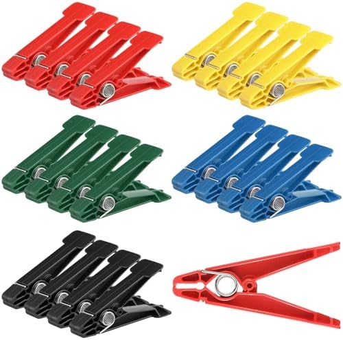 LEIFIDE Graded Pinch Pin Exerciser Finger Thumb Exerciser Finger Strengthener Pinch Clips for Conditioning Grip Strength Trainer, Assorted Colors