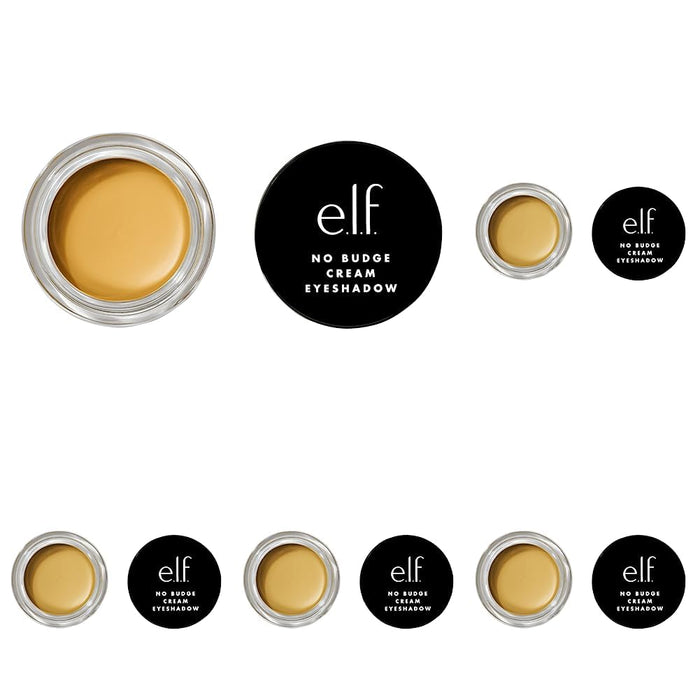e.l.f. No Budge Cream Eyeshadow, 3-in-1 Eyeshadow, Primer & Liner With Crease-Resistant Color & Stay-Put Power, Vegan & Cruelty-Free, Sand Dune (Pack of 5)