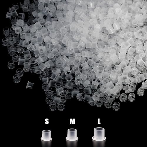 Tattoo Ink Caps - SOTICA 500pcs Tattoo Ink Cups with Base Mixed Size #11 Small #14 Medium #17 Large Plastic Tattoo Caps for Ink Tattoo Supplies(500pcs Mixed)