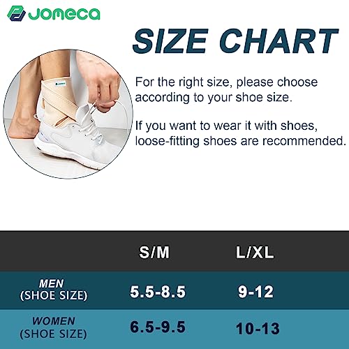 Upgraded Drop Foot Brace for Walking with Shoes - Dual Forefoot Support Plates Adjustable Soft AFO, Foot Drop, TBI, ALS, MS, Bone Fracture, Fits Women & Men FSA/HSA (Beige Left, L/XL)
