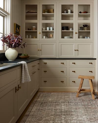 Loloi Chris Loves Julia Jules Collection JUL-09 Ink/Terracotta 7'-6'' x 9'-6'', .13" Pile Height, Area Rug