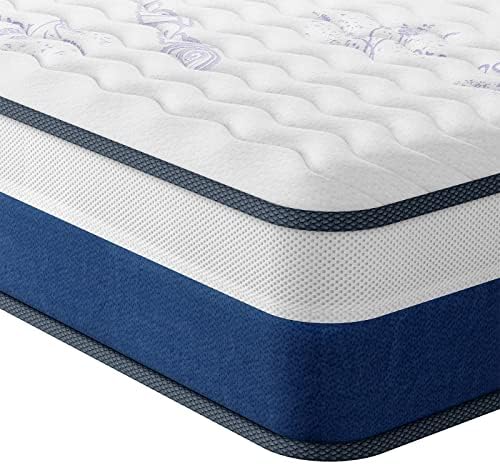 Vesgantti Tight Top Series - 10 Inch Innerspring Hybrid Twin Mattress/Bed in a Box, Medium Firm Plush Feel - Multi-Layer Memory Foam and Pocket Spring - CertiPUR-US Certified