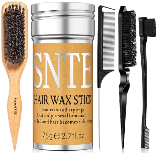 Soft Bristle Hair Brush, Bristle Hrush for Smoothing Thin to Medium Hair, Slick Back Brush, Smoothing Hair Brush, Bristle Brush, Boar Brush, Brush for Slick Back Hair Slick Back Sleek Ponytail