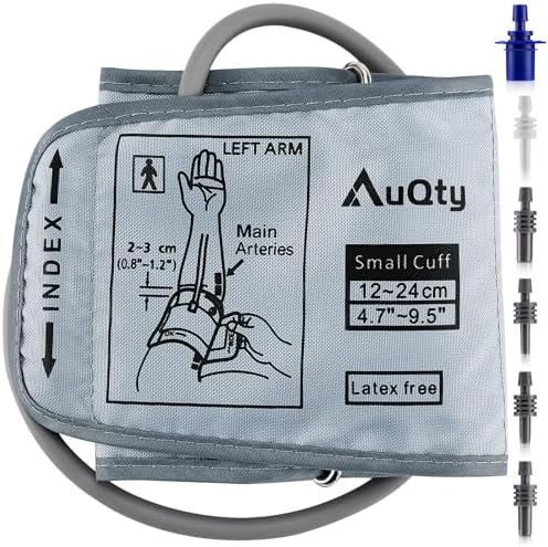 Small Blood Pressure Cuff Tailored for 4.7’’-9.5’’(12-24CM) Arm Circumference BP Replacement Cuff for Pediatric and Women S(Small) 6 Connectors (BP Cuff Included Only)