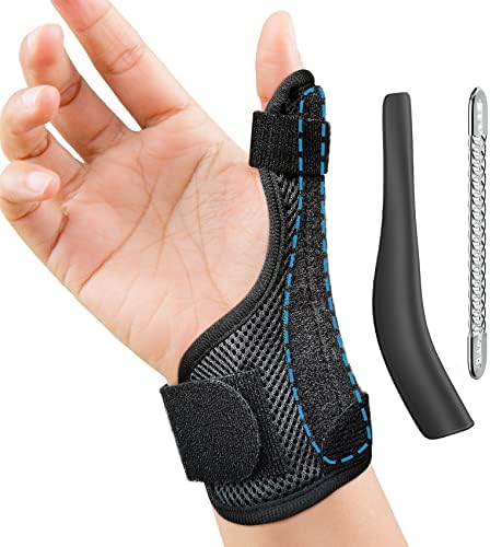 Thumb Spica Splint Reversible Thumb Brace for Pain Relief, Arthritis, De Quervain's tenosynovitis, Sprains, Strains, Carpal Tunnel & Trigger Finger Immobilizer Adjustable Wrist Strap