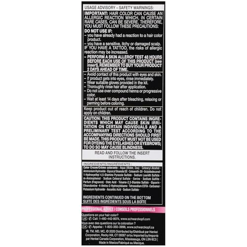 Schwarzkopf Color Ultime Hair Color, 5.22 Ruby Red, 1 Application - Permanent Red Hair Dye for Vivid Color Intensity and Fade-Resistant Shine up to 10 Weeks