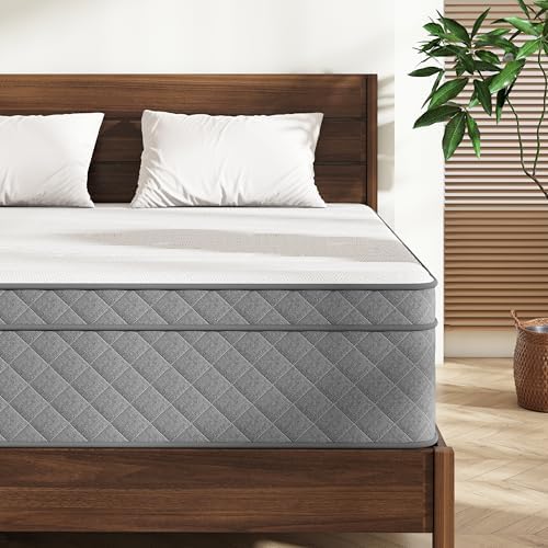Full Mattress, 12 Inch Full Size Mattresses, Memory Foam & Pocket Spring Hybrid, Firm Feel, Full Bed Mattress, CertiPUR-US Certified, Fiberglass Free