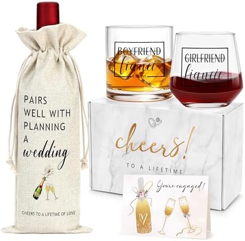 Engagement Gifts for Couples Cool Engagement Gifts for Newly Engaged Couples Engagement Gifts for Women Fiance Gifts for Couple Unique Gifts Engagement Decorations Couple Gifts for Him and Her