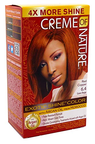 Creme Of Nature Color #6.4 Red Copper Exotic Shine (Pack of 3)