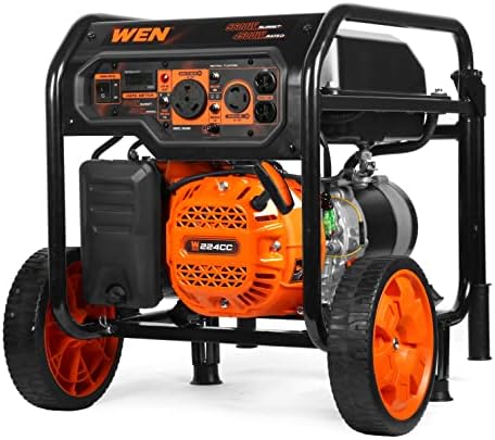 WEN 5600-Watt Portable Generator, 224cc, Transfer-Switch and RV-Ready (GN5600)