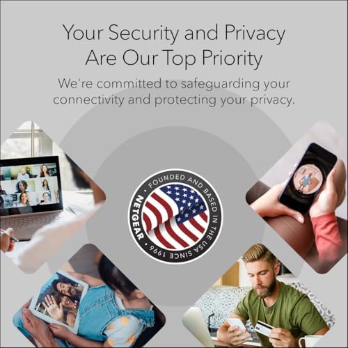 NETGEAR 4-Stream WiFi 6 Router (R6700AX) – Security Features, AX1800 Wireless Speed (Up to 1.8 Gbps), Covers up to 1,500 sq. ft., 20 devices