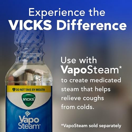 Vicks Warm Mist Humidifier - Air Humidifier for Bedroom, Home & Large Room, Baby, Kids and Adults Soothing Steam Vaporizer for Cough, Congestion, Allergies & Dry Air, VapoSteam Compatible
