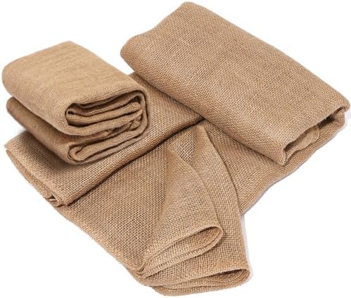 40" x40 Feet Premium Natural Burlap Fabric Roll – Multipurpose for Gardening, Weddings, Crafts & Holiday Decor – Wedding Aisle Runner, Halloween/Christmas Burlap, Weed Barrier & More