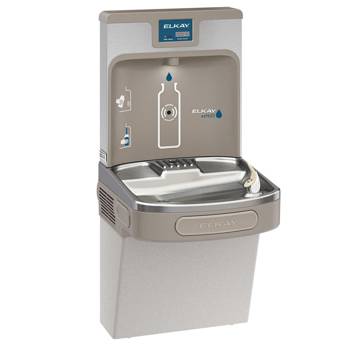 Elkay LZS8WSLK ezH2O Bottle Filling Station & Single ADA Cooler Filtered Refrigerated Light Gray