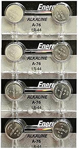 [ Strip of 8 ] Energizer A76/LR44 (A76BP), SR44, L1154, 1.5v Alkaline Batteries
