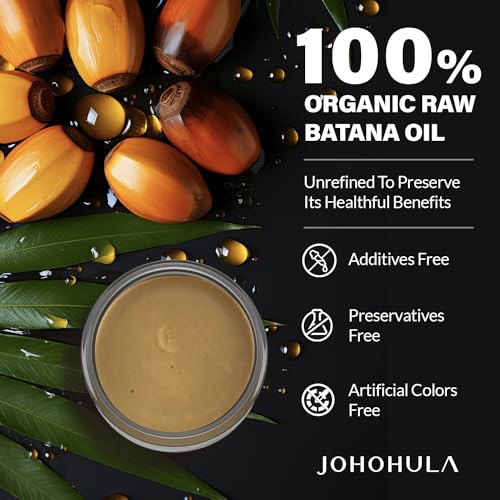 Johohula Pure Batana Oil for Hair Growth: Raw Batana Oil for Hair Loss Treatment Scalp Care for Men Women