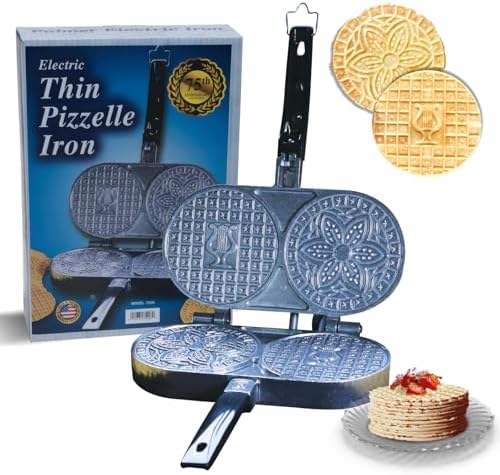 C. Palmer Extra Thin Pizzelle Iron, Model 7500, Electric Pizelle Maker, Made in America