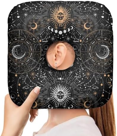 Ear Piercing Pillow for Side Sleepers Pillows with Holes for Ear Pain,Donut Pillow for Ear Side Sleeping Pillow for Adults CNH Ear Pain Relief Pressure Sores Ear Pillow with Hole in Center