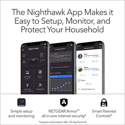 NETGEAR Nighthawk 8-Stream AX8 Wifi 6 Router (RAX80) – AX6000 Wireless Speed (Up to 6 Gbps) | 2,500 sq. ft. Coverage