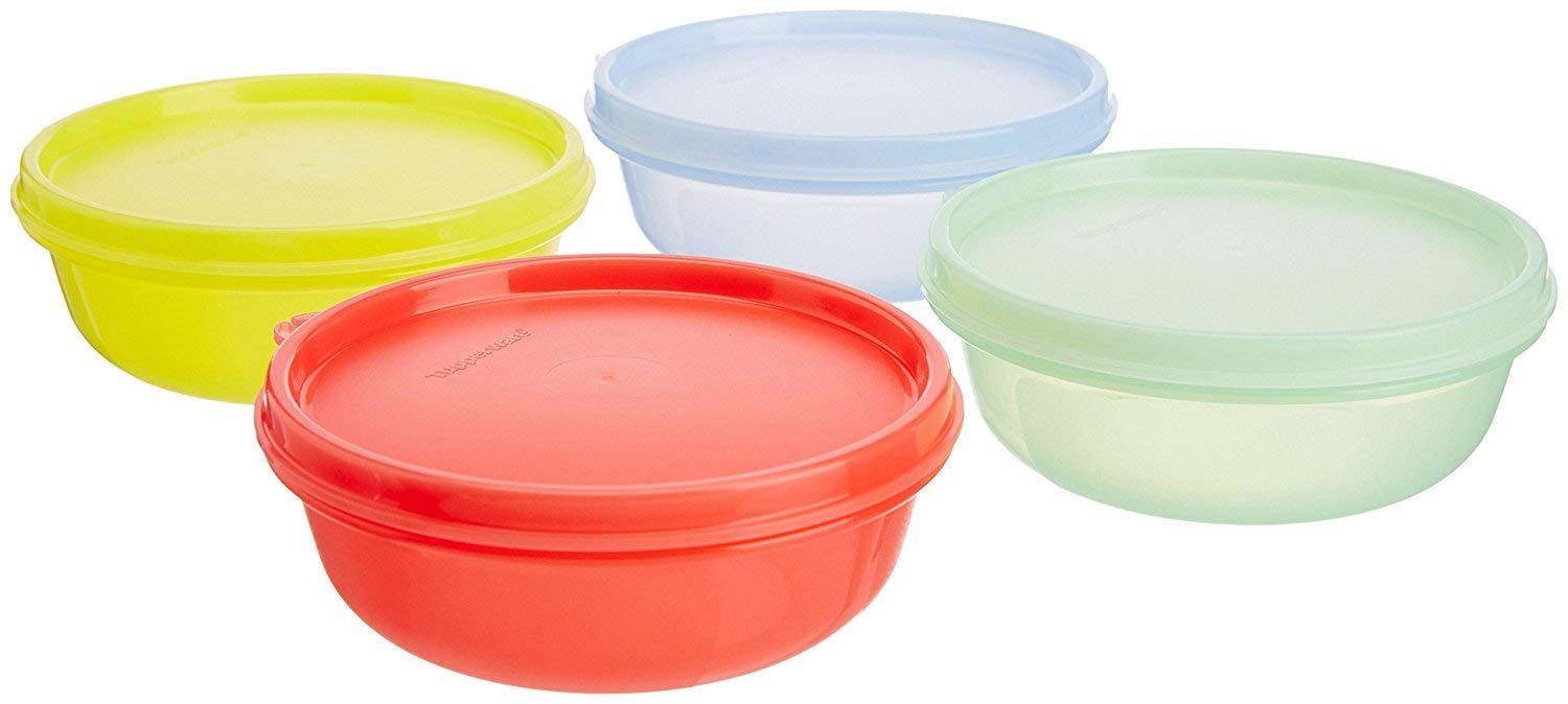 Tupperware tuppin Tupperware Buddy Bowl Set, 300ml, Set of 4 (Color May Vary)