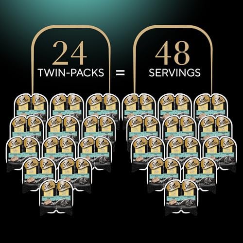 Sheba Perfect Portions Wet Cat Food Cuts in Gravy With Sustainable Tuna, 2.6 oz., Twin-Pack Trays (24 Count, 48 Servings)