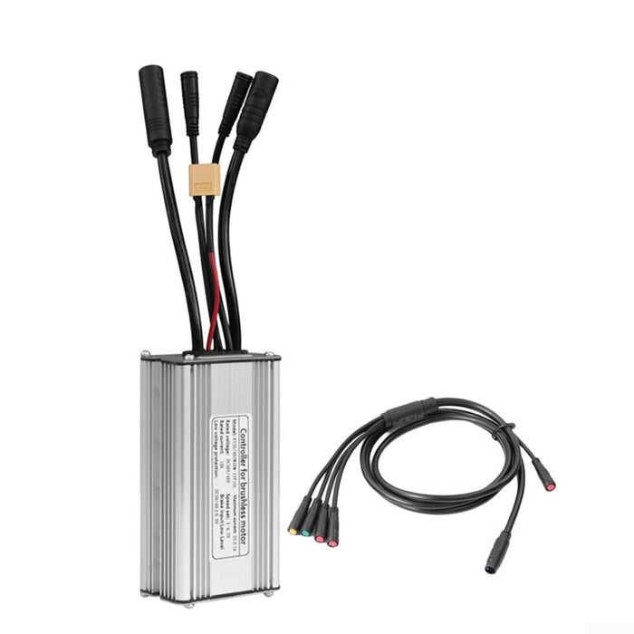 36V/48V 25A 750W Electric Bike Brushless Controller, Aluminum Alloy E-bike Controller with 1T5 Cable Replacement for KT Display Parts