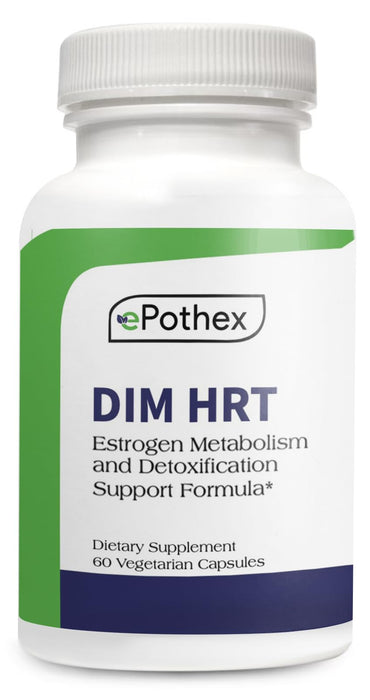 EPOTHEX DIM HRT - Estrogen Metabolism + Detoxification Support Formula for Men and Women | DIM + SGS TrueBroc | Hormone Balance, Menopause, Hot Flashes Relief | Gluten-Free, Non-GMO | 60 Capsules