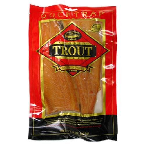 Ducktrap Smoked Rainbow Trout Fillets 8 Oz. Package (Pack of 2 ...