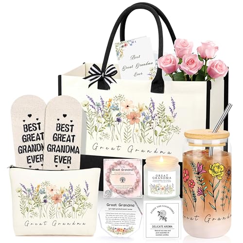 Great Grandma Gifts Grandma Birthday Christmas Gifts Stocking Stuffers for Women First Time New Great Grandmother Gift from Grandchildren Granddaughter