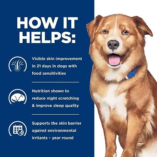 Hill's Prescription Diet Derm Complete Skin & Food Sensitivities Dry Dog Food, Veterinary Diet, 14.3 lb. Bag