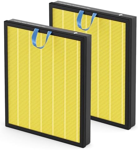 Vital 200S Pet Care Replacement Filter Compatible with LEVOIT Vital 200S Air Purifier, 3-in-1 H13 Grade True HEPA Activated Carbon Vital 200S-P Filter, Vital 200S-RF-PA (LRF-V201-YUS), 2 Pack, Yellow