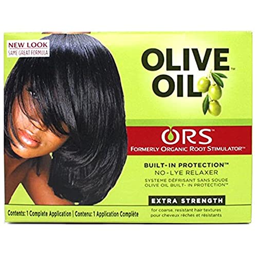 Organic Root Stimulator Olive Oil No Lye Relaxer Kit, Extra Strength (Pack of 5)