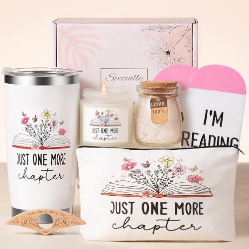 Book Lovers Gifts for Women-6 PCS Christmas Bookish Gifts for Readers Book Club Bookworm Teacher Bookaholic Librarian Reading Birthday Valentines Mothers Day