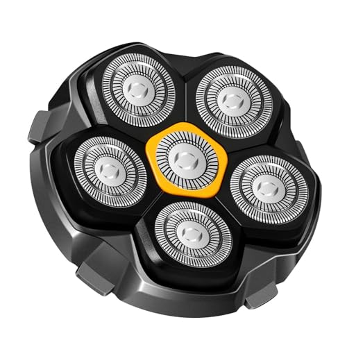 6D Magnetic Shaving Head Replacement Compatible with All 6D Magnetic Electric Razor.Magnetic Replacement Heads for Head Shavers for Bald Men.