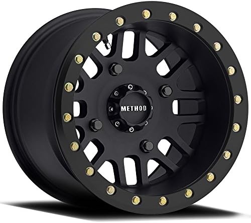 Method 406 Beadlock Matte Black ATV/UTV Wheel 15x8 4/137 (4+4) [MR40658047544B]