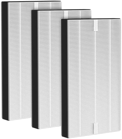 3 Pack F1 True HEPA Repalcement Fil-ter Compatible with 3M Filtrete Room Air Puri-fier Models FAP-C01-F1,FAP-T02-F1, FAP-C01BA-G1, FAP-T02WA-G1, FAP-ST02W and FAP-ST02N