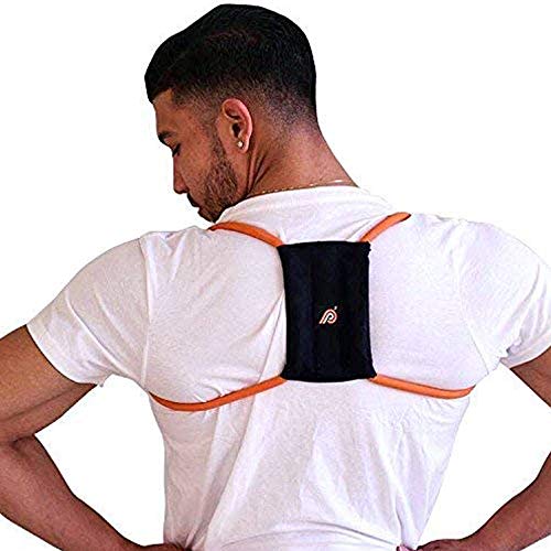 Posture Medic Dynamic Posture Brace for Neck, Upper and Lower Back - Long-Term Posture Correction Tool, Unlike Static Posture Correctors That Just Yank Shoulders Back, Extra Large Plus Strength, Orange