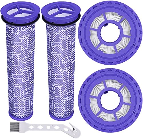Filter Replacements for Dyson DC41, DC65, DC66, UP13, UP20 Multi Floor, Ball and Animal Vacuum, 2 HEPA Post Filters & 2 Pre Filters, Replaces Part # 920769-01 & 920640-01