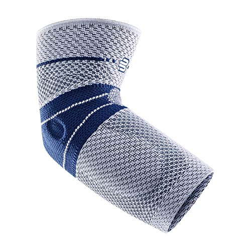 Bauerfeind - EpiTrain - Elbow Support - Targeted Compression for Chronic Elbow Pain - Size 6 - Color Titanium