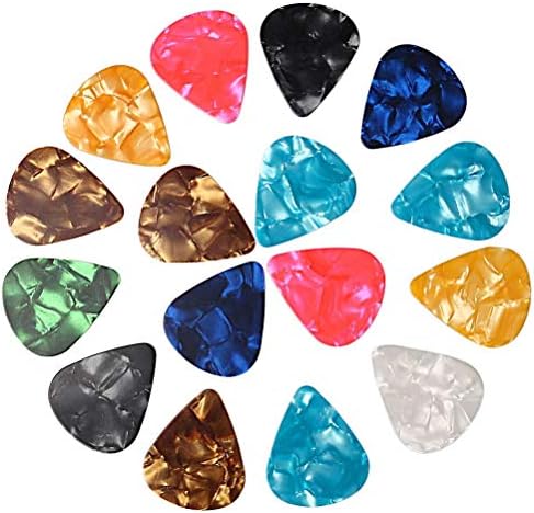 60 PCS Guitar Picks, 3 Different Thickness Abstract Art Colorful Celluloid Guitar Pick Plectrums For Bass, Electric, Acoustic Christmas gifts Includes 0.46mm, 0.71mm, 0.96mm(Color Random)