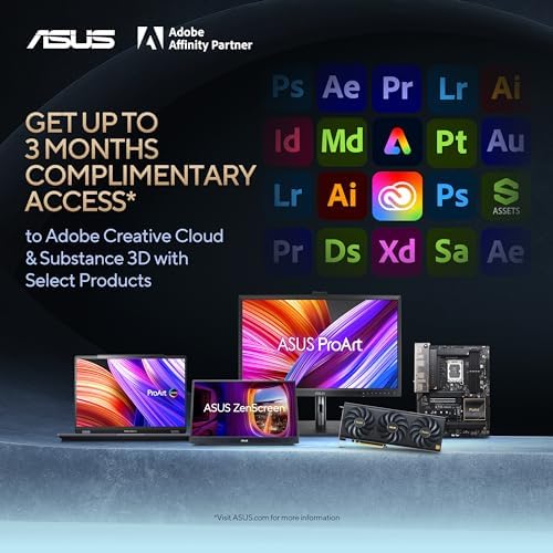 ASUS ProArt Display 27" Monitor - WQHD (2560 x 1440), IPS, 100% sRGB, 100% Rec. 709, ΔE < 2, Calman Verified, USB Hub, USB-C, Daisy-chaining, HDMI, Compatible With Laptop & Mac Monitor - PA278CV