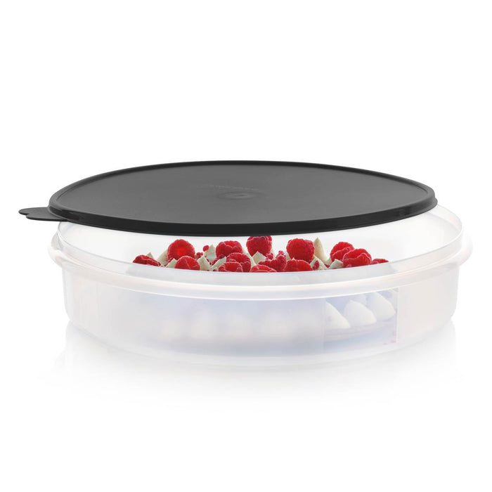 Tupperware 12" Round Container with Seal (Black)