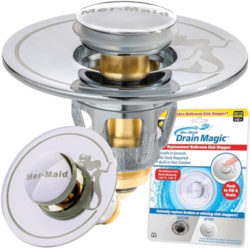 Drain Magic AS-SEEN-ON-TV Replace Broken or Missing Bathroom Drain Sto ...