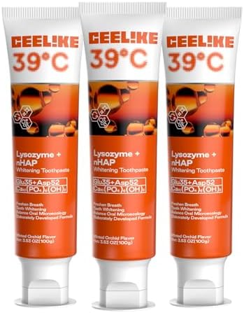 39C Lysozyme Whitening Toothpaste – Innovative Enzyme Formula for Gentle Whitening, Long-Lasting Fresh Breath & Complete Oral Care, 100g (3)