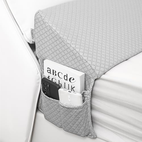 Full Bed Wedge Pillow Headboard Gap,Wedge Pillow Headboard/Bed Gap Filler,Fill The Gap (0-8") (Gray, 54"x10"x6")