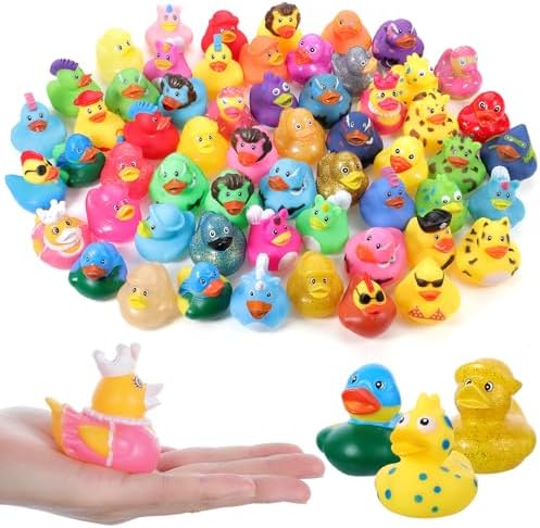 30 Pcs Rubber Ducks Assorted Plastic Halloween Rubber Duck for Cruise Ducks Ducking Bath Pool Toys Duck Party Favors Cruise Ships Hiding Christmas Stocking Stuffers for Kids Teens