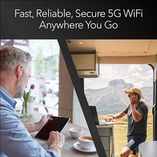 NETGEAR Nighthawk M6 5G Mobile Hotspot, 5G Router with Sim Card Slot, 5G Modem, Portable WiFi Device for Travel, Unlocked with Verizon, AT&T, and T-Mobile, WiFi 6, 2.5Gbps (MR6150)